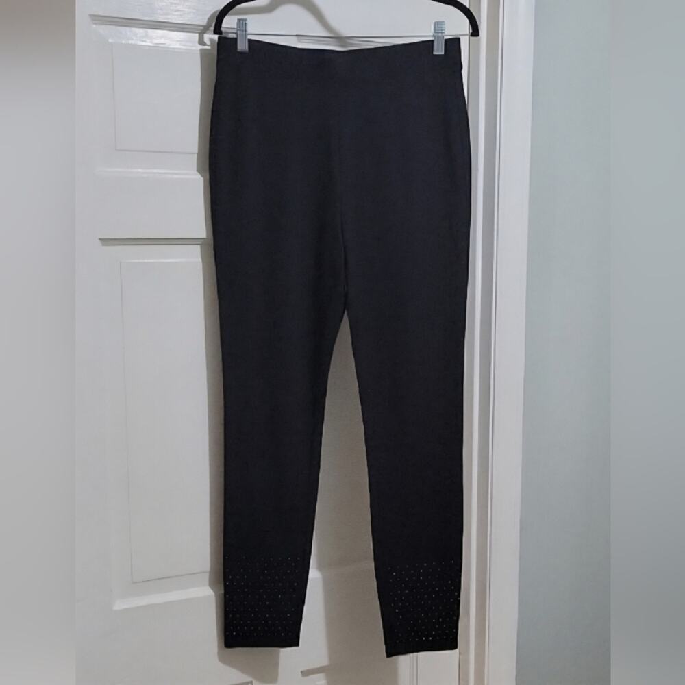 DG2 by Diane Gilman Studded Ankle Embellished Leggings Womens Sz M